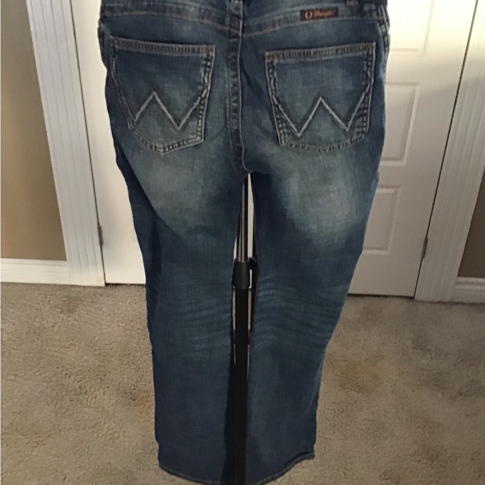 Wrangler Womens Willow Mid Rise Boot Cut Ultimate Riding Jeans - Picture 4 of 6